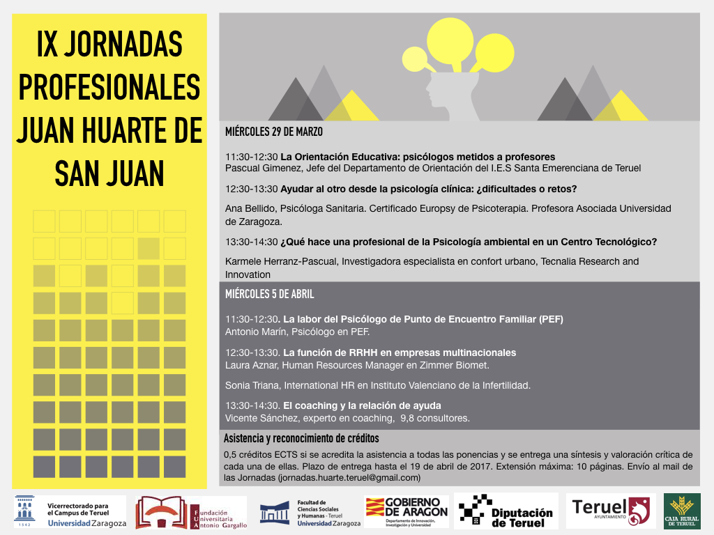 IX Jornadas profesionales Juan Huarte de San Juan