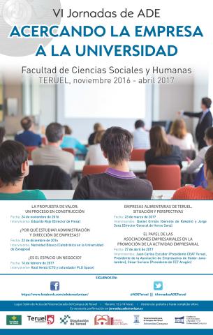 VI jornadas de ADE. Campus de Teruel